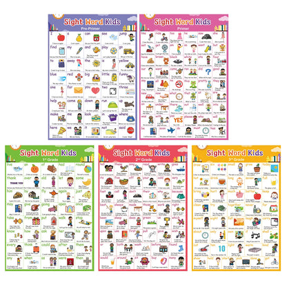 220 English Sight Words Poster Kids Learning Card Homeschool Educational  Classroom Supplies Decora School Posters Flashcards - LearnPlay Labs