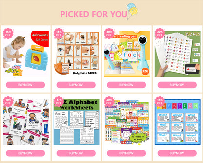 Body Parts Animal Cloth English Words Learing Flash Cards Educational Toys for Kids Early Educational Montessori Teaching Aids - LearnPlay Labs