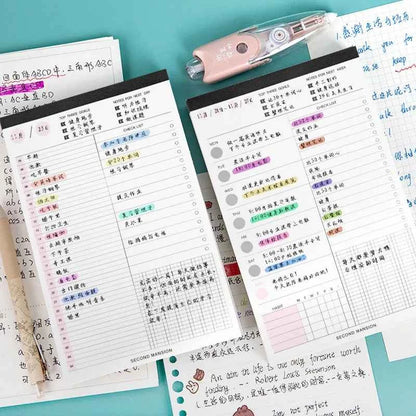 60 Sheets Weekly Planner Notepad, Tear-Off Time Block Planner, To Do List Planner Pad Simple Schedule Planner Planning
