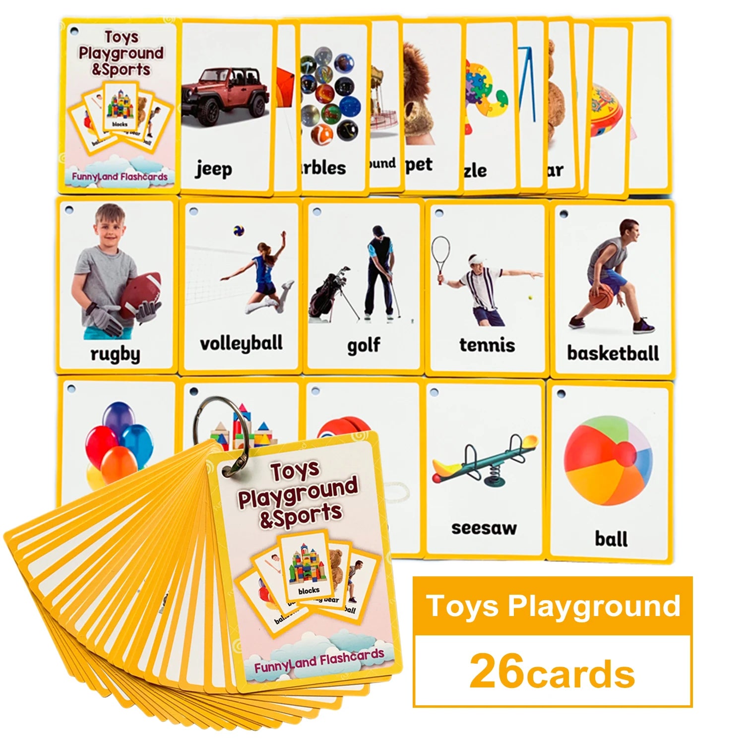 Kids Montessori Educativos Children Fun English Word FlashCards Baby Learning Educational English Card Table Game Puzzle CARDS - LearnPlay Labs