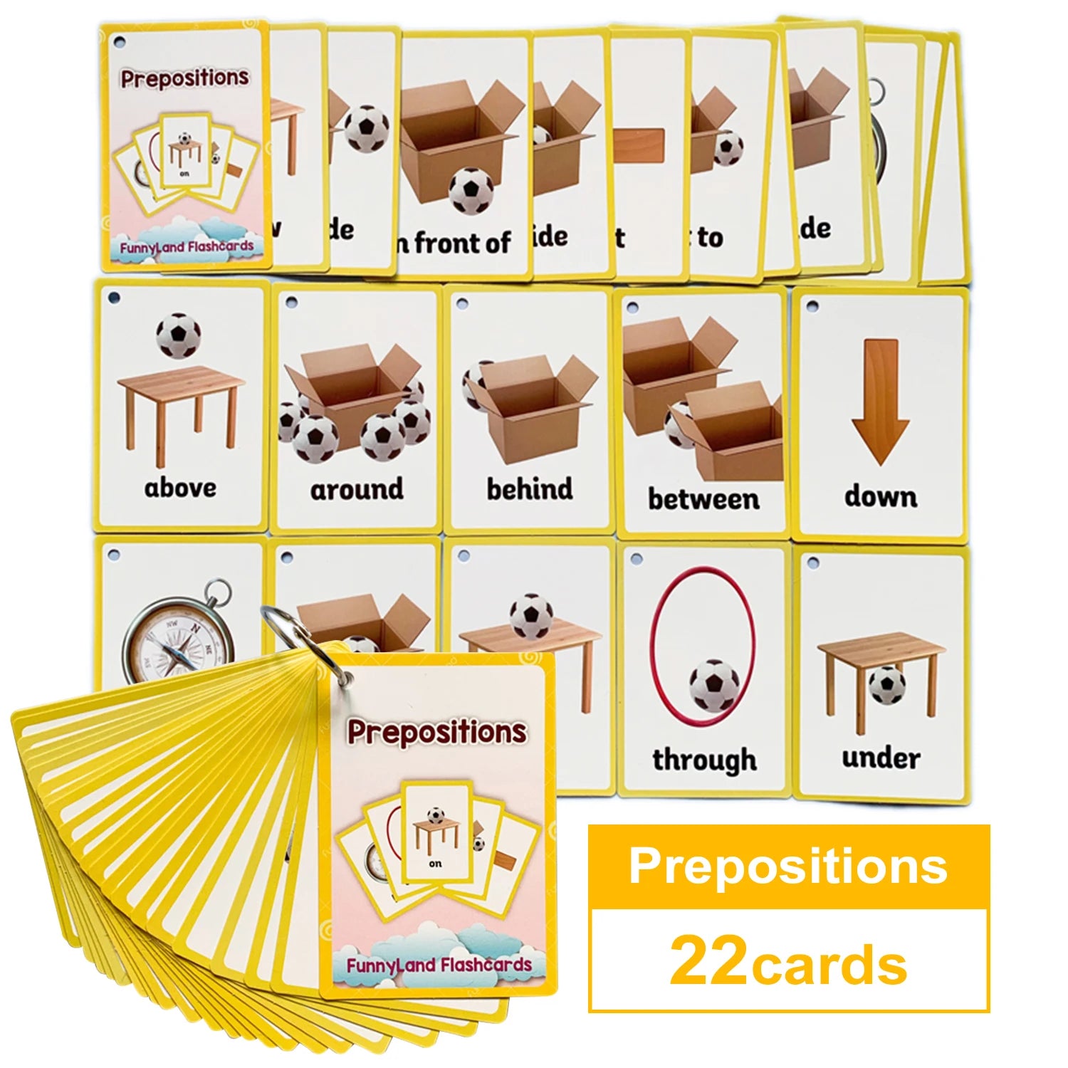 Kids Montessori Educativos Children Fun English Word FlashCards Baby Learning Educational English Card Table Game Puzzle CARDS - LearnPlay Labs