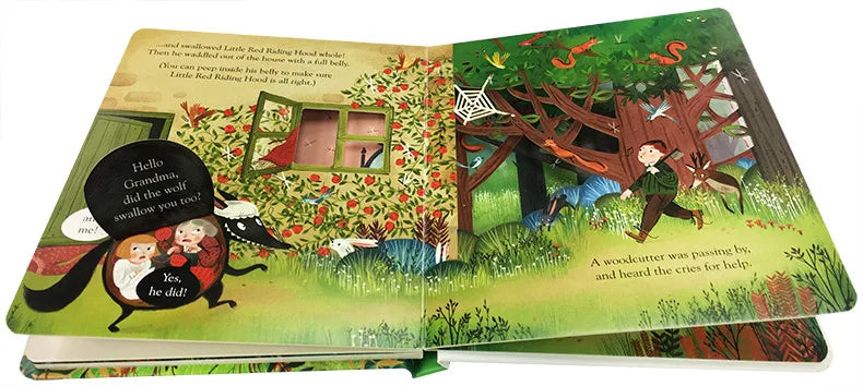 Usborne Books Peep Inside a Fairy Tales English Story Picture Books Bedtime Reading for Toddlers Children Gifts Montessori Toys - LearnPlay Labs