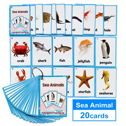 Kids Montessori Educativos Children Fun English Word FlashCards Baby Learning Educational English Card Table Game Puzzle CARDS - LearnPlay Labs