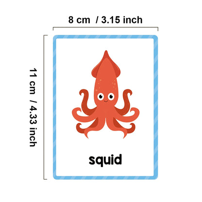 Kids Montessori English Words Learning Card Pocket Flashcards Early Educational Toys Classroom Supplies Teaching Aids - LearnPlay Labs