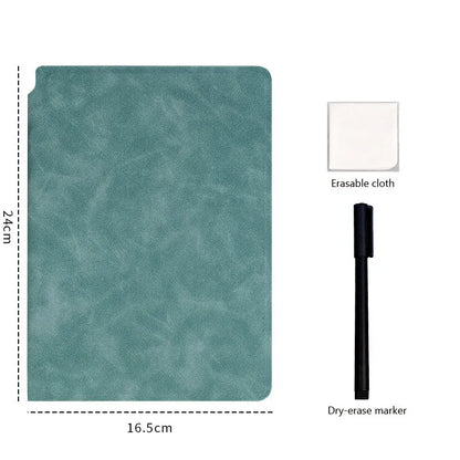 A5 Reusable White Paper Notebook Draft This Whiteboard Notepad Leather Memorandum Erasable Student Recommendation