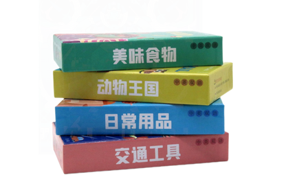 Cross border Chinese English puzzle enlightenment literacy early education card flash card with themes of animals, food - LearnPlay Labs