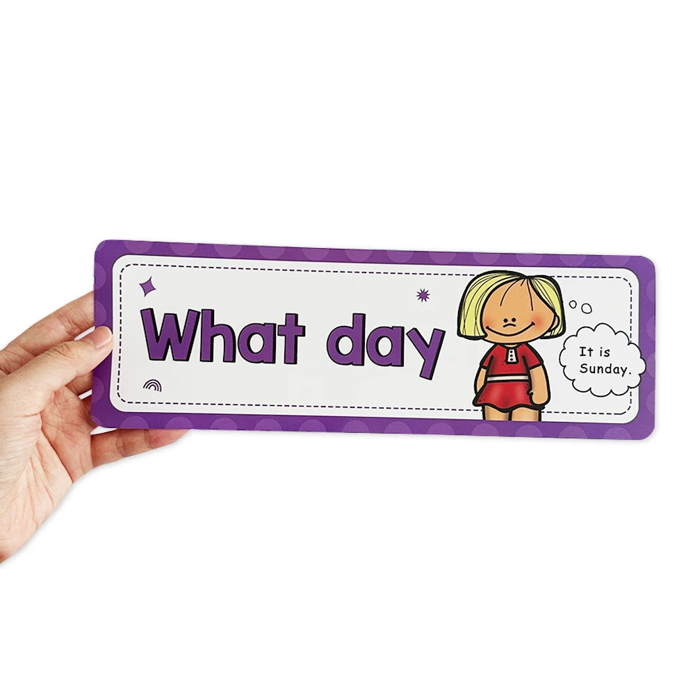 Question Words Learning Flashcards Bulletin Board Headliners Classroom Decoration Teacher Teaching Aids Montessori Materials - LearnPlay Labs