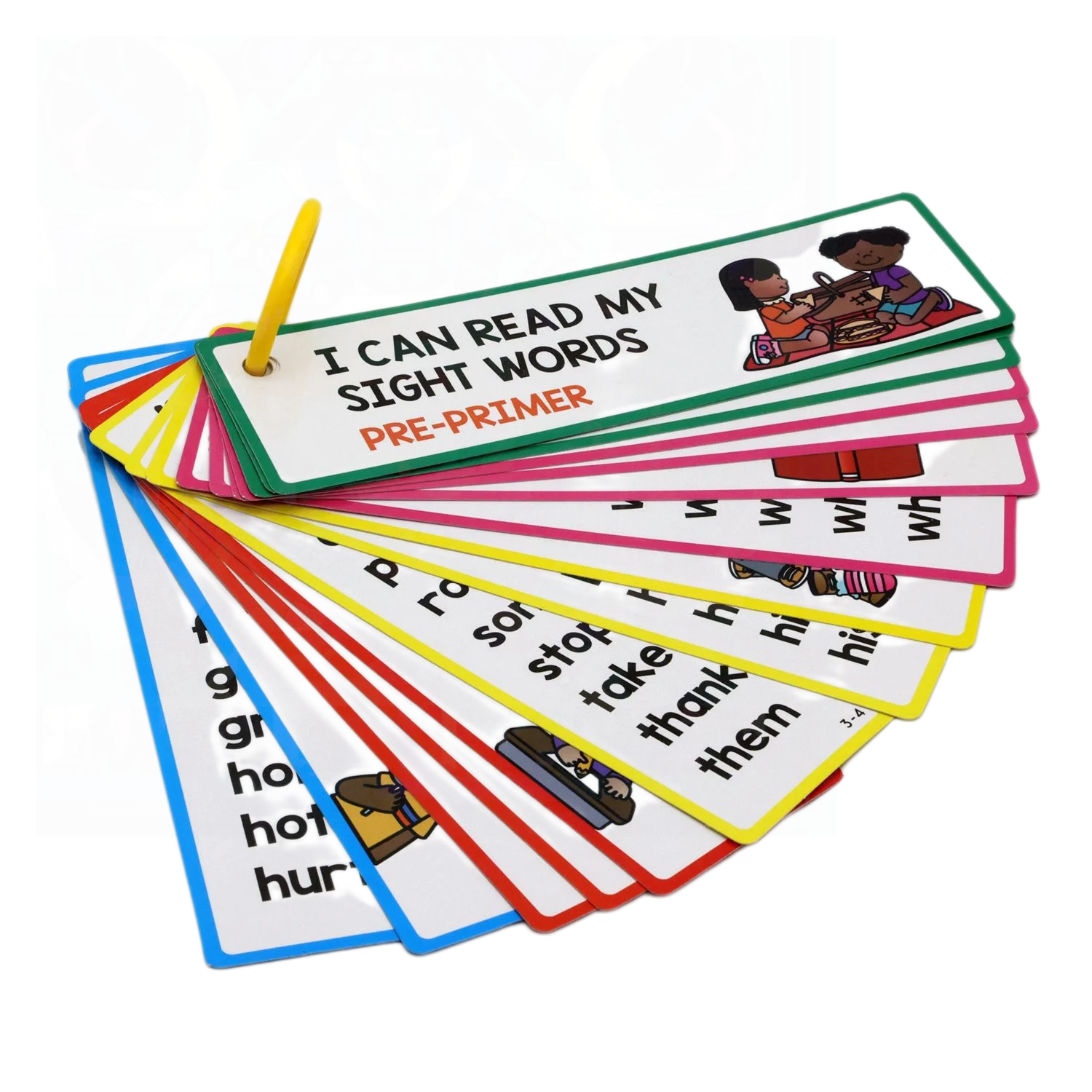 16 high-frequency English word cards Boost Reading Skills with 16 Popular English Word Cards - Perfect for Children's - LearnPlay Labs