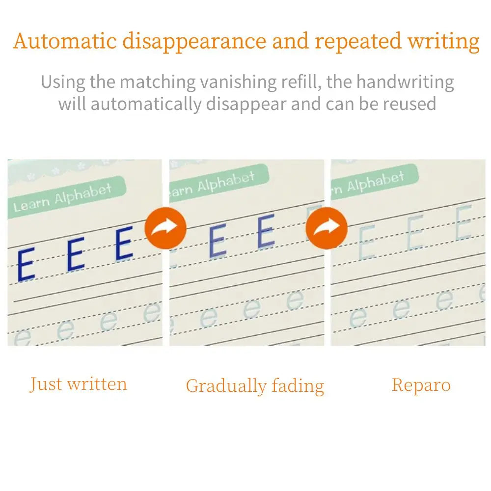 English Copy books Pen Magic Copy Book Practice Copybook For Calligraphy Children's Copybook kids Practice Book Magic Word Book - LearnPlay Labs