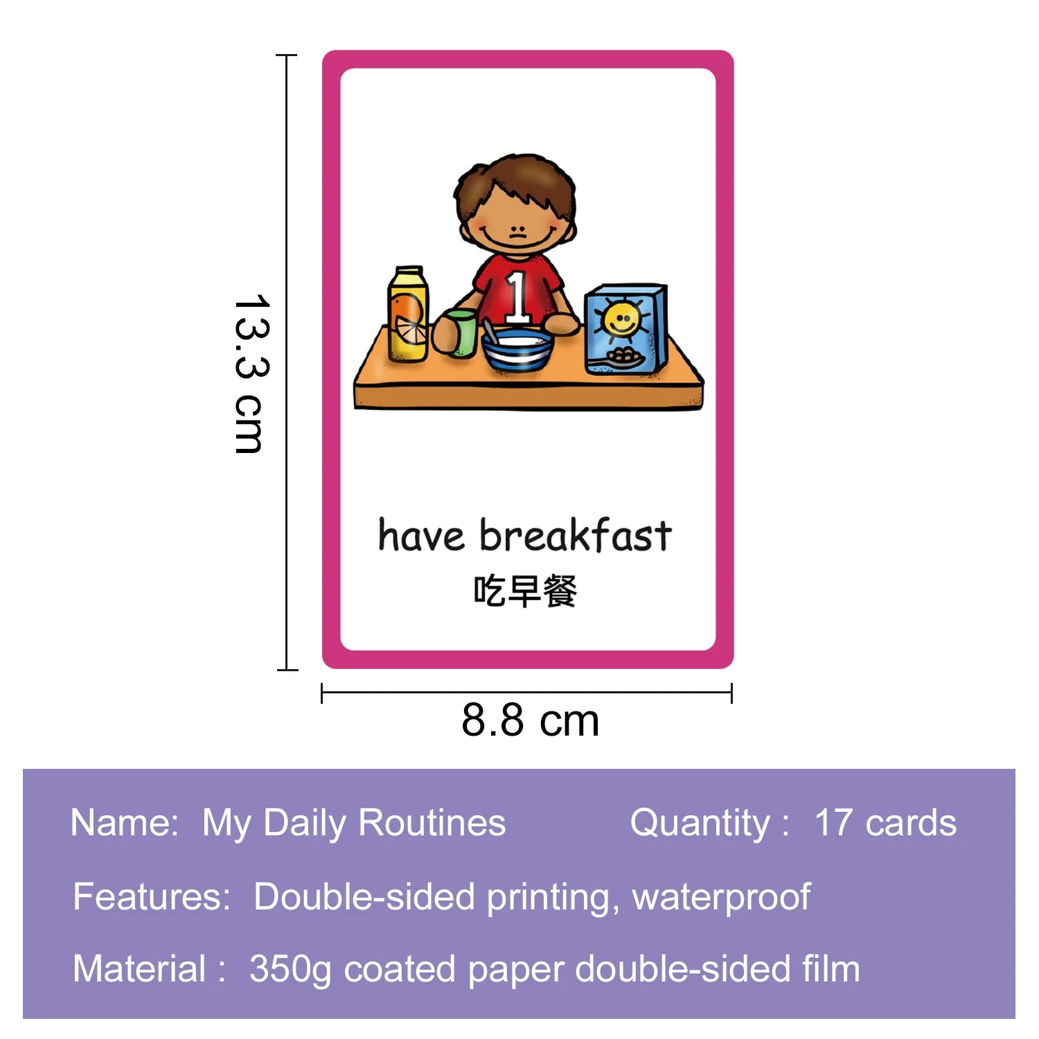 Kids Montessori Learning English Words Card Pocket Flash Cards Early Educational Toys For Children Classroom Supplies Gift - LearnPlay Labs