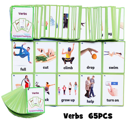Body Parts Animal Cloth English Words Learing Flash Cards Educational Toys for Kids Early Educational Montessori Teaching Aids