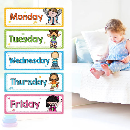 Monthly Headliners Set 12 Months of The Year Day of the Week Headers Monthly Seasonal Week Headers English Words Learning Cards - LearnPlay Labs