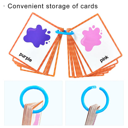 Kids Montessori English Words Learning Card Pocket Flashcards Early Educational Toys Classroom Supplies Teaching Aids - LearnPlay Labs
