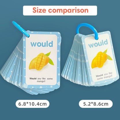 220 Cards Sight Words Flashcards with Pictures & Sentences, 5 Levels High Frequency Words, Vocabulary Building, Montessori - LearnPlay Labs