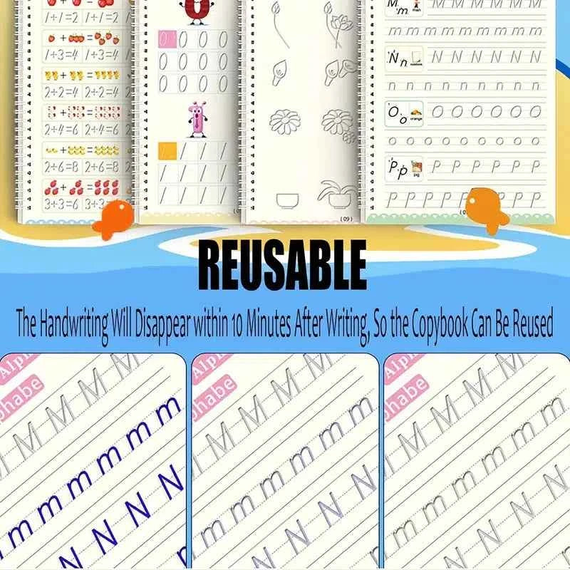 1pen case+6refills+1holder Spelling special elimination refill can be used with groove paste or directly practice calligraphy