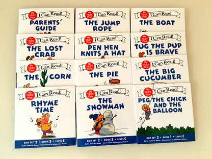 12 Books/Set I Can Read English Picture Story Educational Booklets Learning Toys for Children Phonics Sight Words Kids Gift - LearnPlay Labs