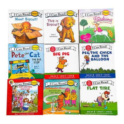 12 Books/Set I Can Read English Picture Story Educational Booklets Learning Toys for Children Phonics Sight Words Kids Gift - LearnPlay Labs