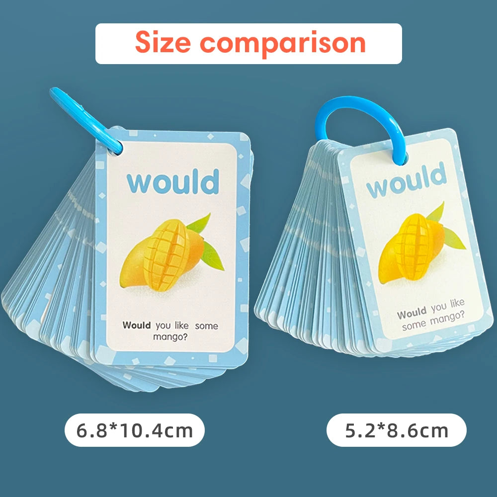 220 Cards Sight Words Flashcards with Pictures & Sentences, 5 Levels High Frequency Words, Vocabulary Building, Montessori - LearnPlay Labs