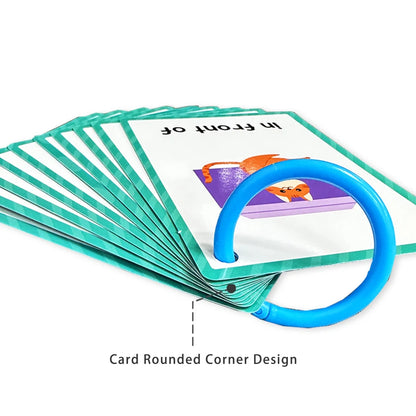 Kids Montessori English Words Learning Card Pocket Flashcards Early Educational Toys Classroom Supplies Teaching Aids