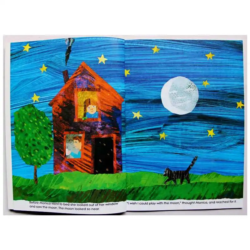 Papa, Please Get the Moon for Me By Eric Carle Educational English Picture Learning Card Story Book For Baby Kids Children Gifts - LearnPlay Labs