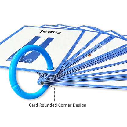 Kids Montessori English Words Learning Card Pocket Flashcards Early Educational Toys Classroom Supplies Teaching Aids