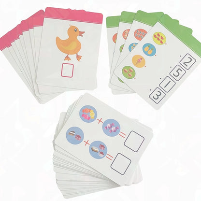 Engaging 36-Card Set: Children's Number Cognition Flashcards for Reading Writing Early Math Learning Montessori Educational Toy - LearnPlay Labs