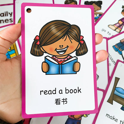 Kids Montessori Learning English Words Card Pocket Flash Cards Early Educational Toys For Children Classroom Supplies Gift - LearnPlay Labs