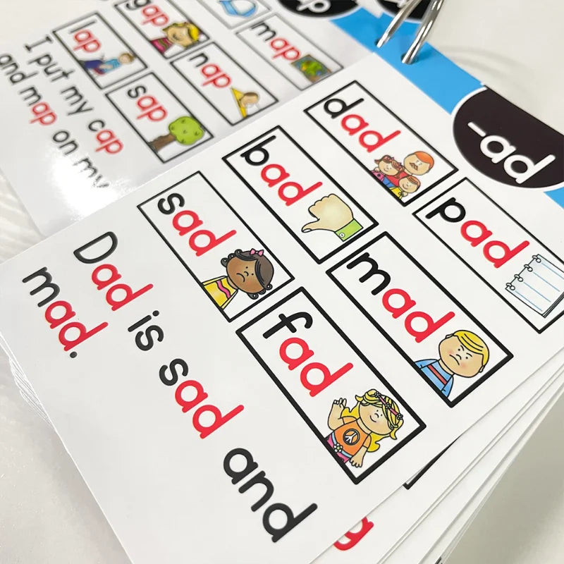 107 Groups/set Roots English Phonics Flash Cards Kids Montessori Learning Educational Toys For Children Teaching Aids Baby Card - LearnPlay Labs